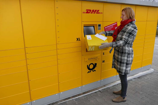 Stationäre Postfilialen, DHL-Servicepoints sowie Partnerfilialen